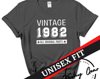Vintage 1982 Shirt | 40th Birthday Shirt | 1982 Birthday Gift | 40th Birthday Shirt | 40th Shirt | 1982 Shirt Retro Classic Unisex