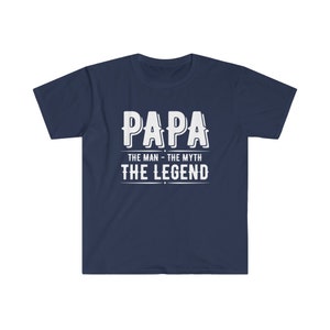 Funny Papa Shirt | Papa Gifts | Papa The Man Myth Legend Shirt | Best Grandpa Gift | Vintage Papa Shirt | Christmas Gift For Grandpa