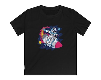 Astronaut Rocket kindershirt | Grafisch T-shirt voor jongens en meisjes, van peuter tot tiener