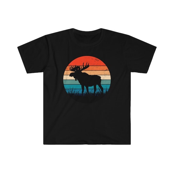 Moose Shirt Moose Tshirt Moose T Shirt Canada Wildlife - Etsy