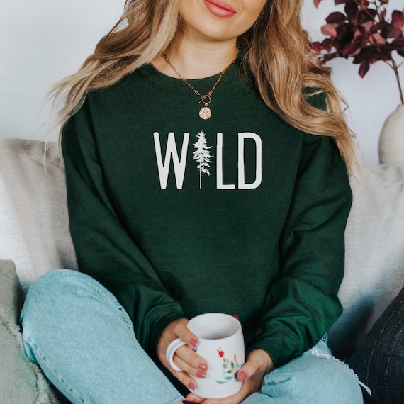 Pine Tree Sweatshirt | Camping Sweater | Nature Lover Gift | Forest Shirt | Pine Tree Shirt | Adventure Shirt | Outdoors Gift For Her Women