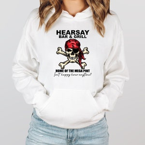 Hearsay Bar & Grill Hoodie | Funny Johnny Depp Trial Hoodie | Megapint Sweater