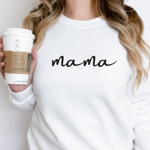 Mama Sweater Shirt | Crewneck Mom Shirt | Mommy Sweatshirt | Gift for Mom | New Mom Gift | Pregnancy Gift for Wife | Mother Tee