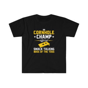 Cornhole Champ Shirt | Cornhole Player | Cornhole Game and Tournament Day Shirt | Bean Bag Toss T Shirt | Cornhole Gift | Corhole Tshirt