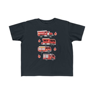 Feuerwehrauto Kleinkinder Shirt | Feuerwehrmann Kinder Tshirt Kleinkind Kind Größe 2 t und 4 t