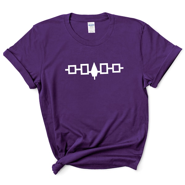 Iroquois Wampum Shirt | Iroquois Flag T Shirt | Wampum Belt Tshirt | Canada Indigenous Owned First Nations Tee | Haudenosaunee Shirt Unisex