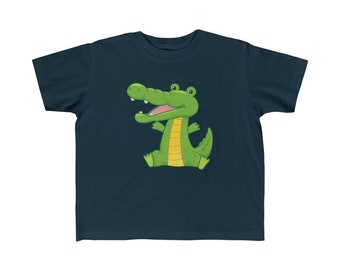 Chemise crocodile pour tout-petits | Tshirt animal pour garçons et filles | Enfants Taille 2T et 4T