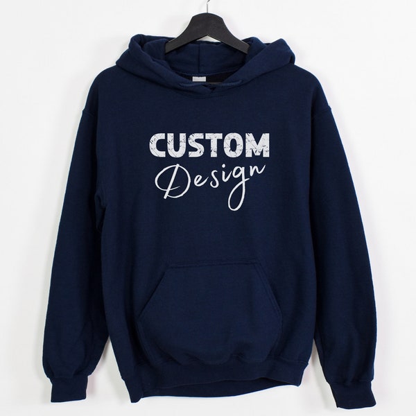 Custom Hoodie | Personalized Gift For Him or Her | Gifts for Dads or Moms | Design Your Own Hoodie | Front Print Only