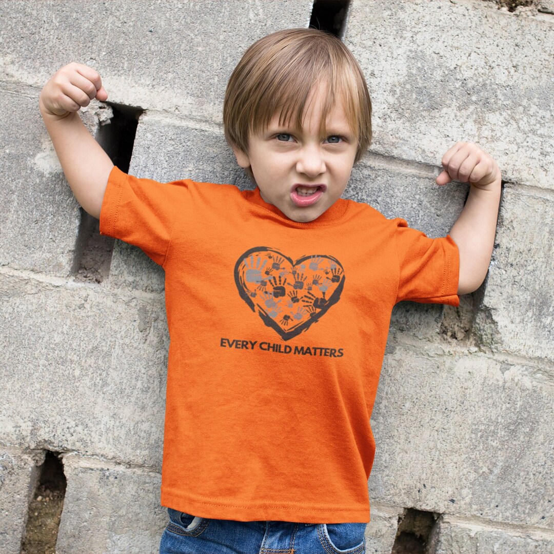 toddler boy orange shirt