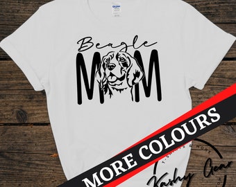 Beagle-shirt | T-shirt moeder beagle | Honden moeder ouder minnaar | Kerstcadeau voor hondenliefhebbers