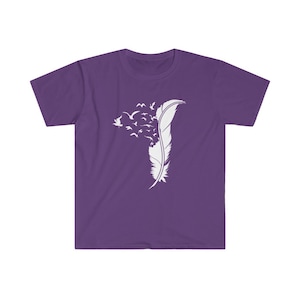 Feather Shirt in Canada | Feather Birds Shirt | Indigenous Owned Shop In Canada | Feather Bird T-Shirt