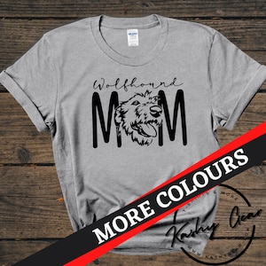 Wolfhound Mom Shirt | Irish Wolfhound Dog TShirt | Sighthound Hunting Dog Mama | Custom Personalized Tee | Gift For Dog Lovers T Shirt