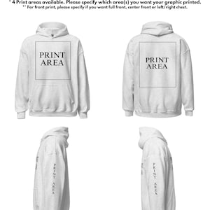 Sudadera con capucha personalizada con impresión delantera y trasera imagen 6