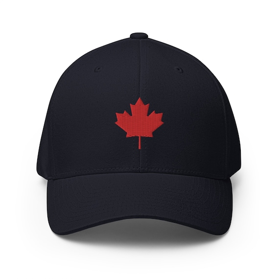 Canada Hat Canadian Maple Leaf Hat Proud to Be Canadian Closed back Premium Flex Fit Ball Cap Comfortable Baseball Hat EMBROIDERED Etsy Canada