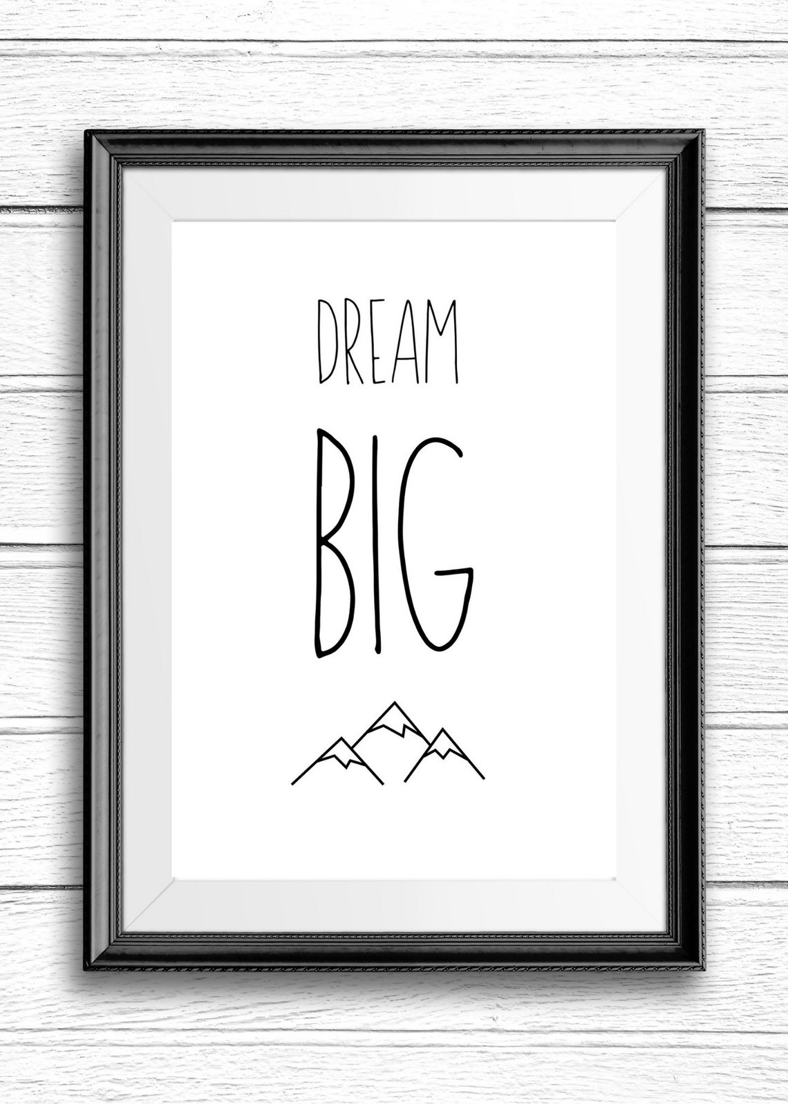 Dream Big Inspirierender Spruch Ermutigende Wanddekoration Etsy.de