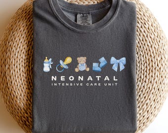 NICU Nurse Comfort Colors Tee, Neonatal Gift