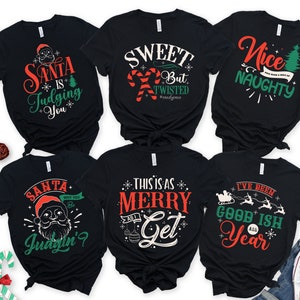 Funny Family Christmas Shirts, Pun Christmas Party Tshirts, Family Christmas pajamas, Sarcastic Christmas PJs