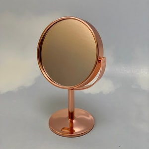 Rose Gold/ Silver/ Gold Round Table Mirror- Dual side