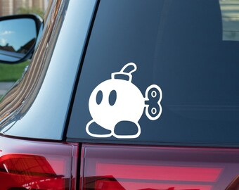 Bomb-Omb Mario Bros Vinyl Decal Sticker | Mario Brothers | Car Decals | Video Game Stickers | Laptop Stickers | Water Bottle Stickers