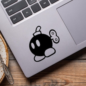 Bomb-Omb Mario Bros Vinyl Decal Sticker | Mario Brothers | Car Decals | Video Game Stickers | Laptop Stickers | Water Bottle Stickers