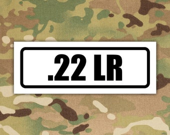 Ammo Storage Label For .22 LR Vinyl Decal Sticker