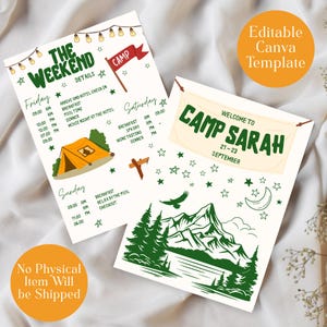 Roteiro personalizado para despedida de solteira, pedido de casamento para madrinha, convite para impressão, planejador de viagem para despedida de solteira, convite personalizado para festa, modelo de itinerário