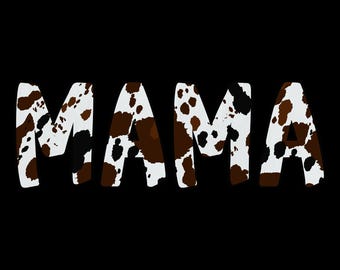 CoW mama , digital cow print, mama of the heard