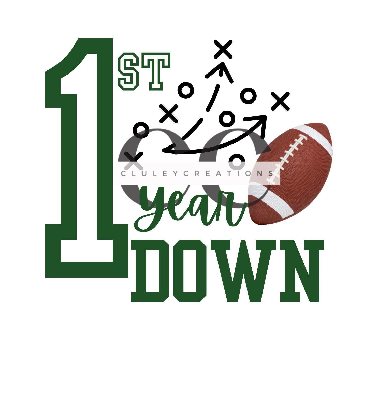 Football theme first bday, matching shirts, digital download