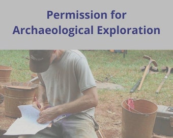 Permission for Archaeological Exploration and Release of Liability