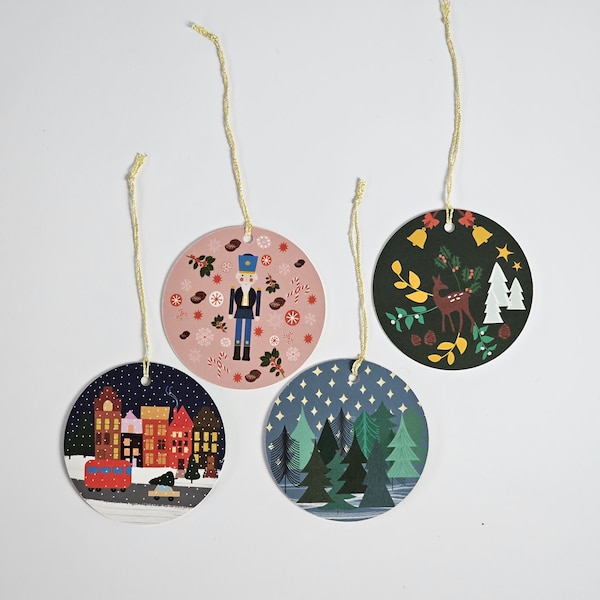 Christmas Ornaments with festive designs