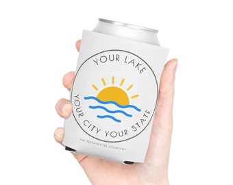 Gepersonaliseerde Lake Can Cooler Koozie