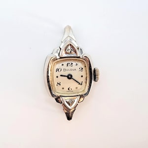 Bulova 1956 Ladies Hand Wind Wrist Watch Face