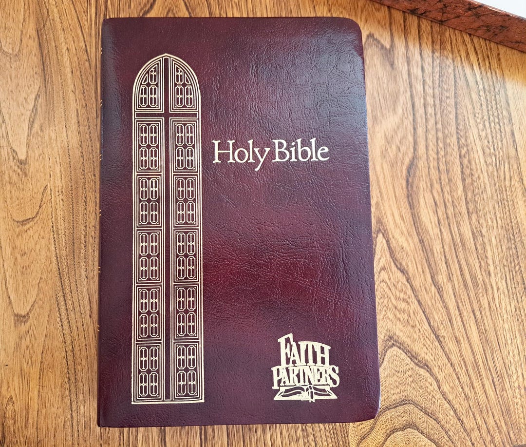 Vintage 1990 King James Version Leather Holy Bible Boxed - Etsy