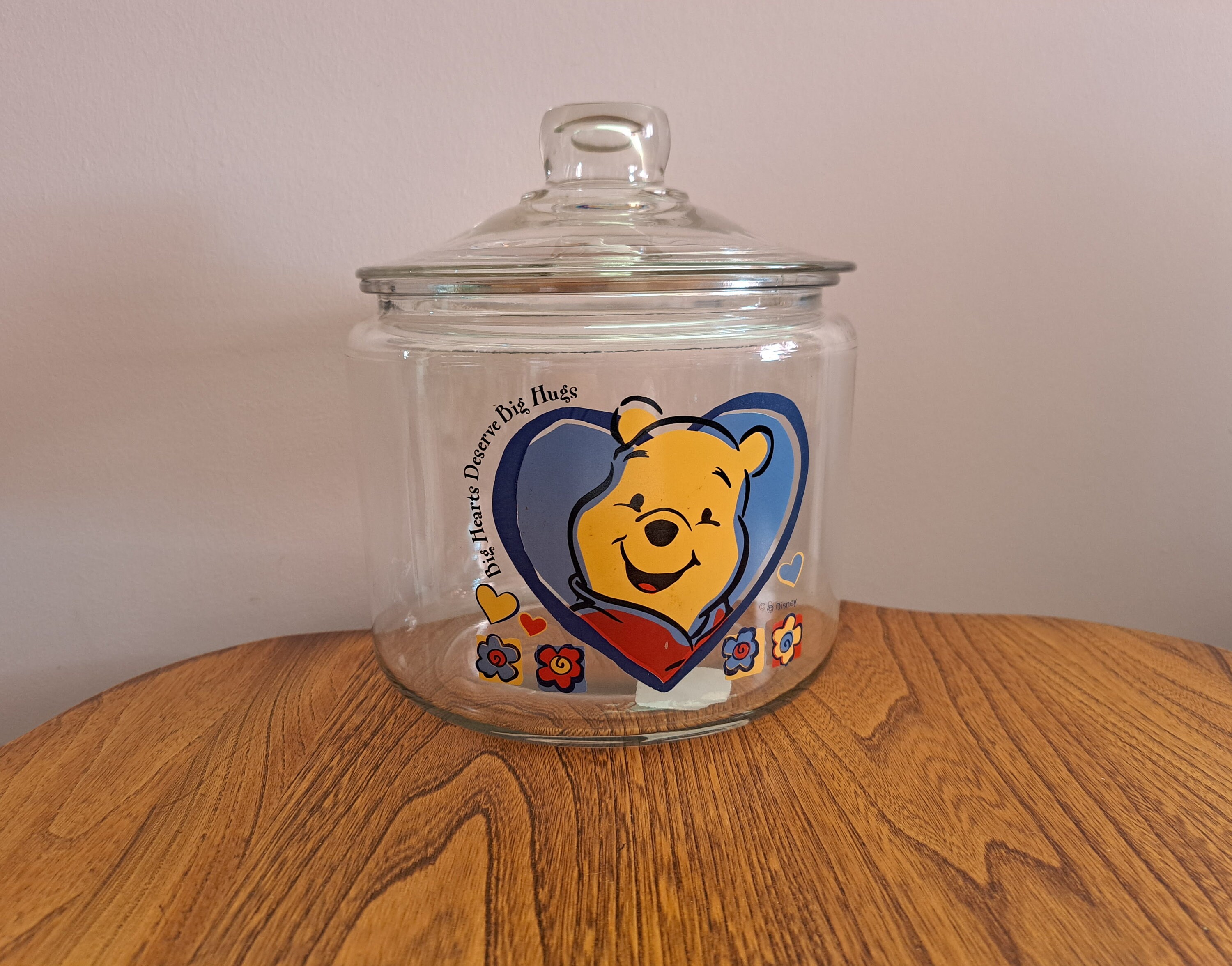 Vintage Disney Winnie the Pooh Anchor Hocking Jar With Lid - Etsy