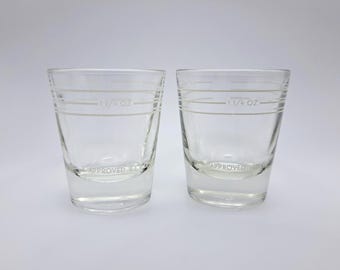 Vintage LLBO Dominion Glass Shot Glasses Canada Barware