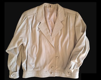 ヴィンテージ ピエール・バルマン レザーブレザー：80年代