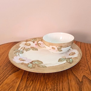 Vintage Snack Set Floral Tea Cup & Plate