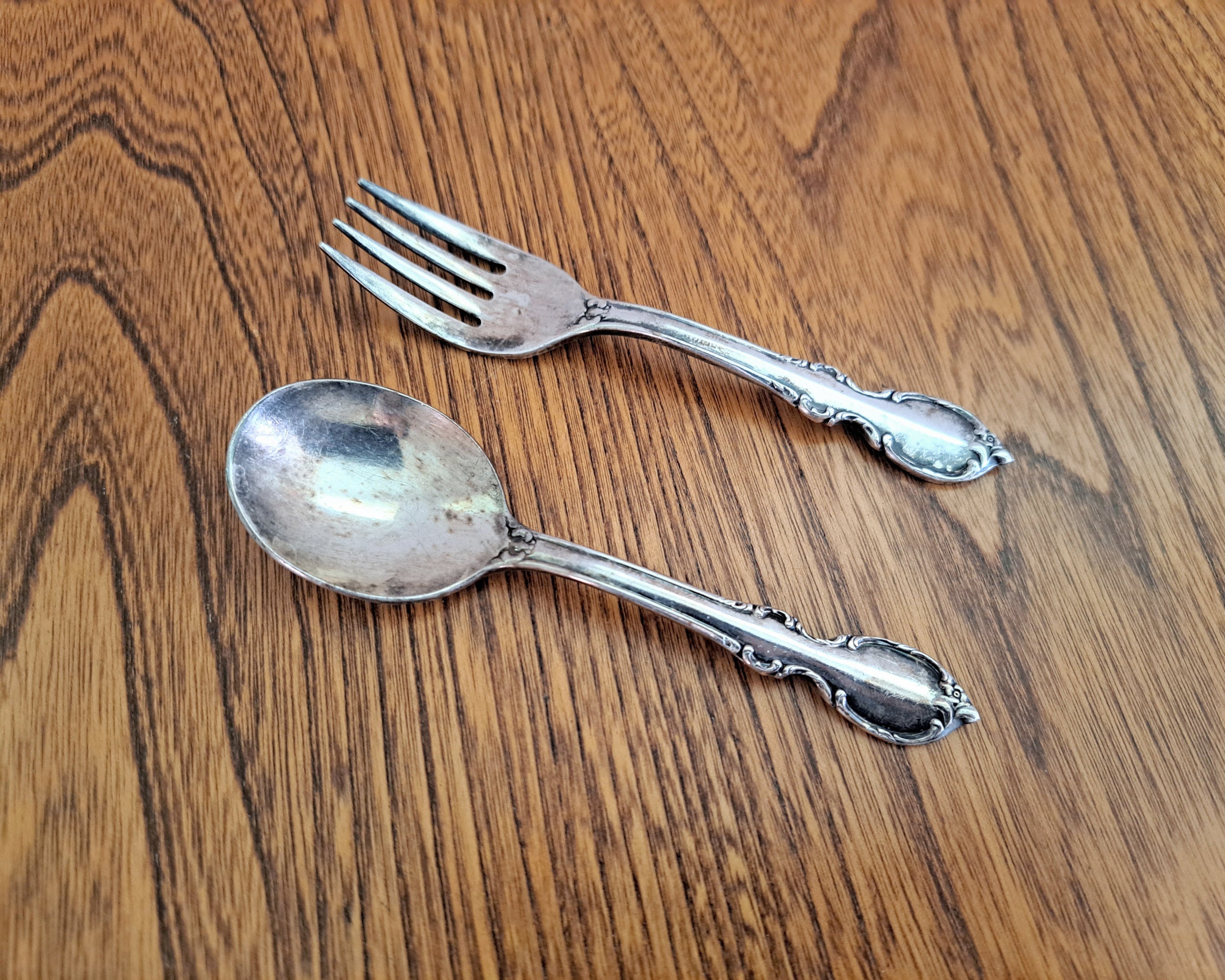 Vintage 1847 Rogers Bros Reflection Child Sized Fork & Spoon Set