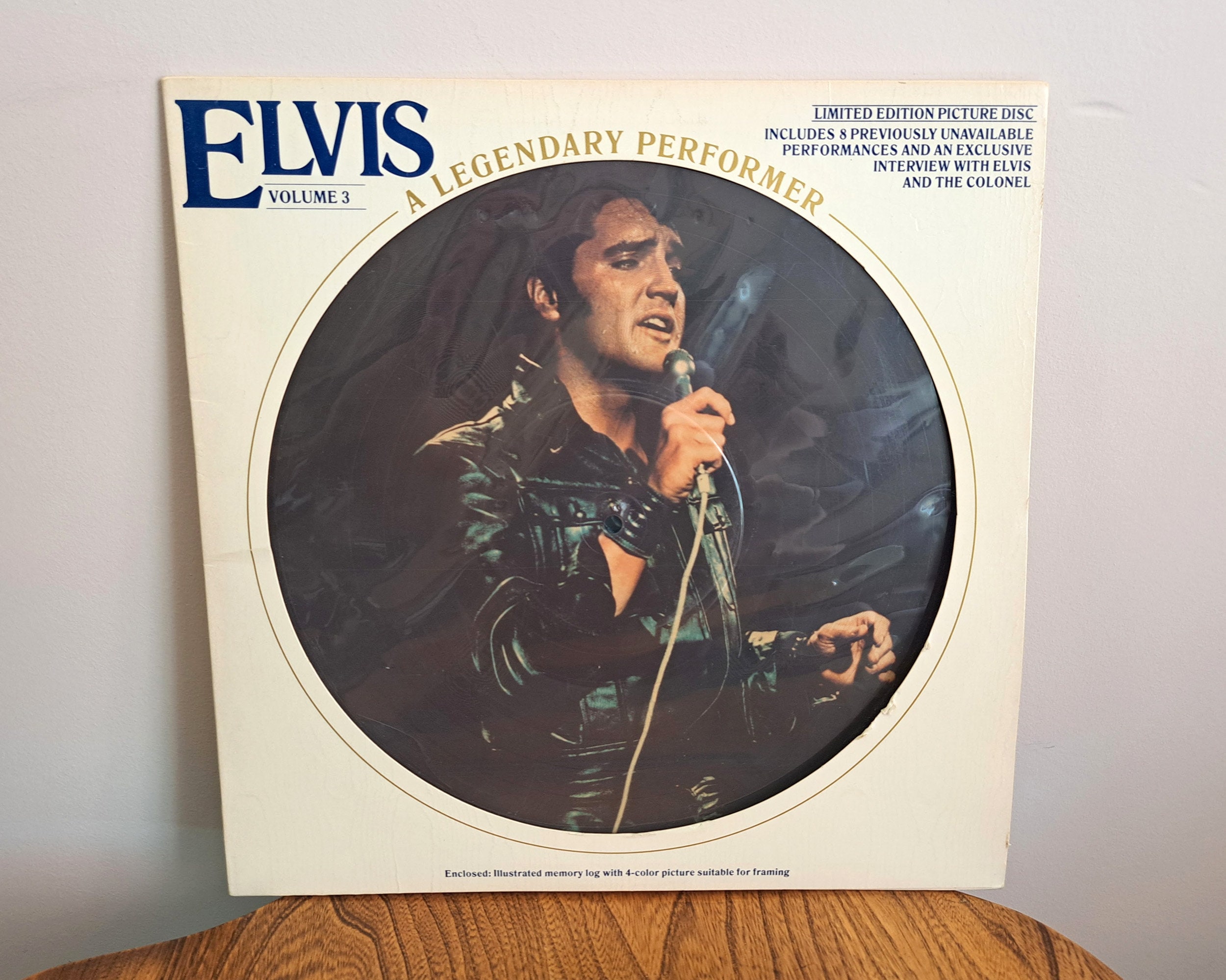 Elvis Presley A Legendary Performer Vol. 3 Picture Disc 1978 Vinyl