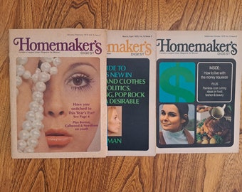 1970 Homemaker's Digest Magazines Lot Of 3