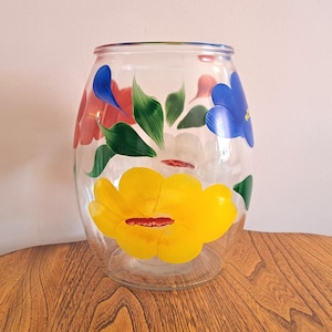 Vintage Bartlett Collins Glassware Cookie Jar