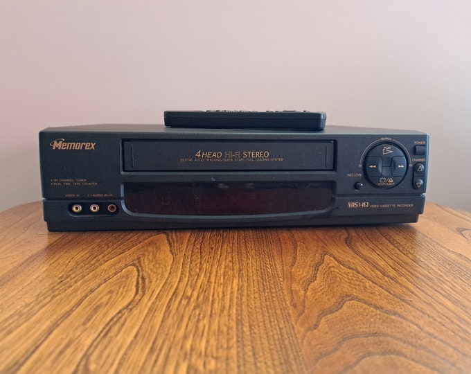 Memorex VCR Video Cassette Recorder VHS Player With Remote Etsy
