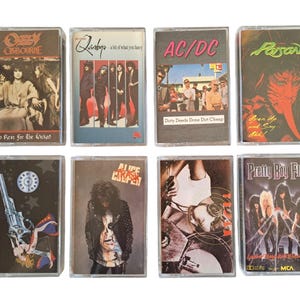 Vintage 1980s Rock Cassette Tapes -- You Choose