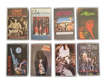 Vintage 1980s Rock Cassette Tapes -- You Choose