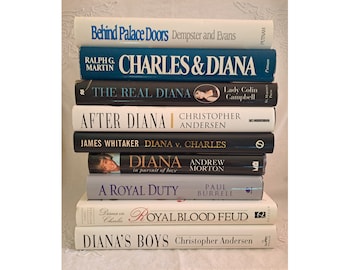 Vintage Princess Diana Hardcover Books You Choose