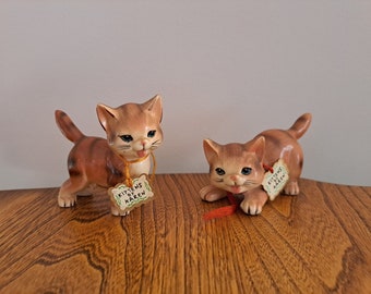 Kittens Tabby Ceramic Salt & Pepper Shakers