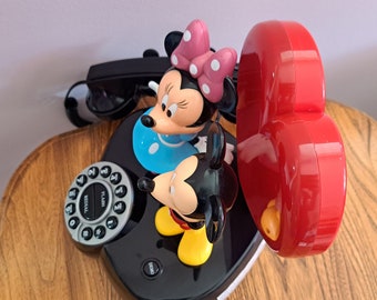 Vintage Disney Mickey & Minnie Animated Talking Phone - Etsy Israel