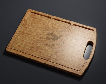 Schneidebrett V2 - CNC Dateien für Holz (svg, dxf, eps, pdf, ai, stl)