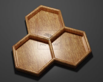 Vassoio a nido d'ape - File CNC per legno