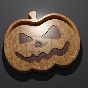 Pumpkin Tray V2 - CNC Files for Wood